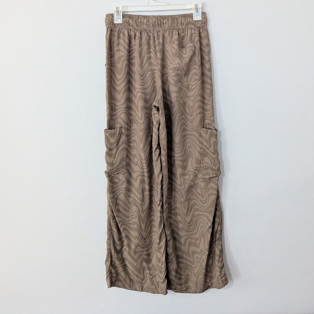 Urban Outfitters Marie Printed Cargo Pants Lightweight Drawstring Swirl Small S - Picture 7 of 12